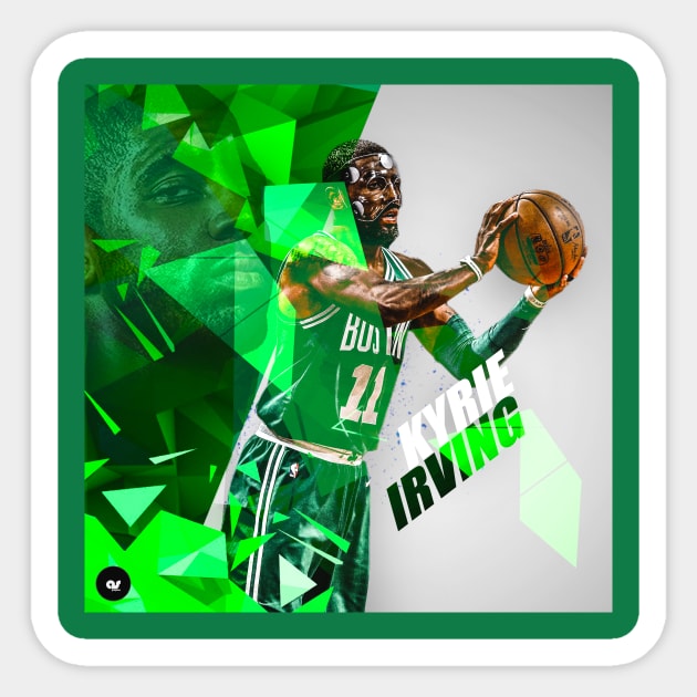 Masked Kyrie - Polygon Sticker by asGraphics